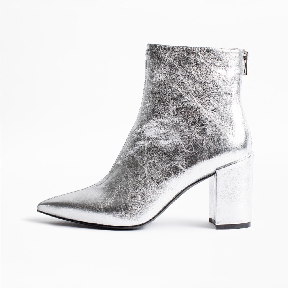 Zadig & Voltaire Silver Boots